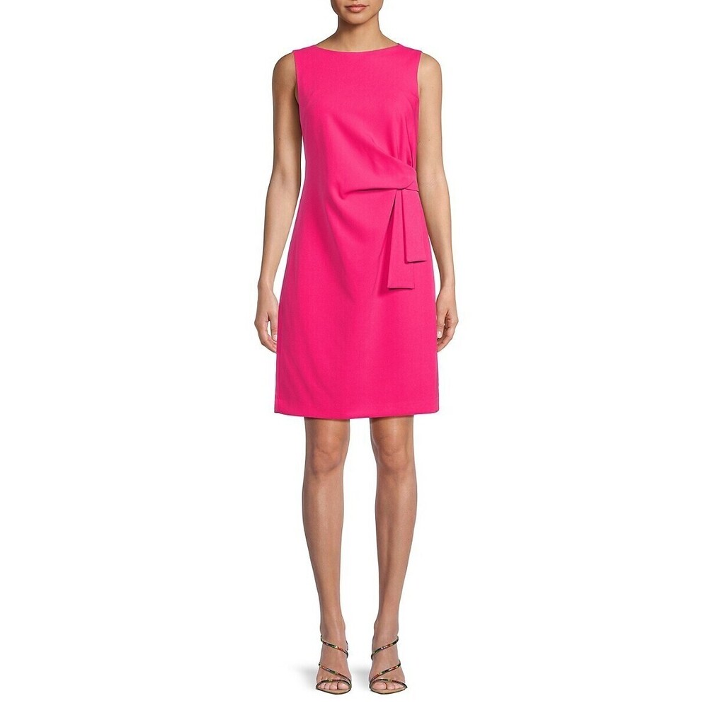 Tommy Hilfiger Dress Hot Pink Sleeveless Sheath, Size 10